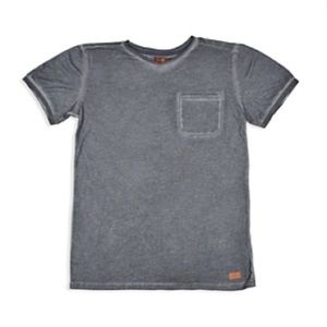 NEW 7 For All Mankind Boys Vintage Look Washed T-Shirt, Size Small, Charcoal